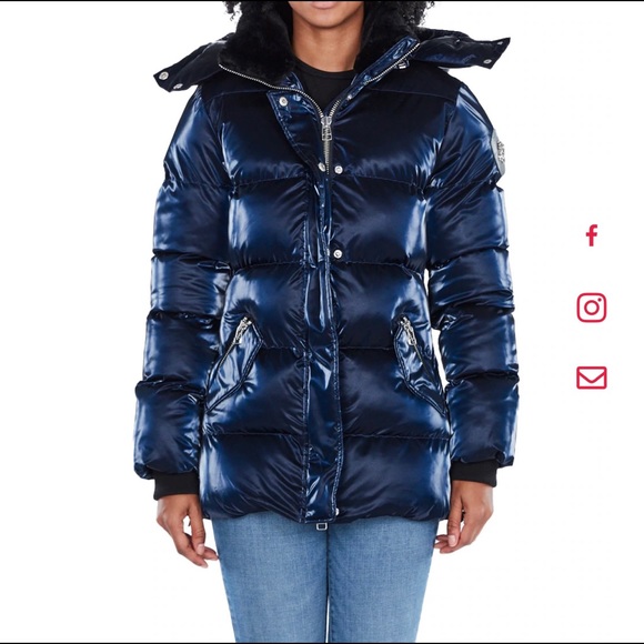 BN Woodpecker Womens Bumnester 3/4 Coat- All Wet Navy - Picture 2 of 4